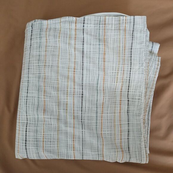 IKEA Varart Duvet Cover Queen Size Multicolor Striped Cotton Zip Mid Century - Picture 1 of 6
